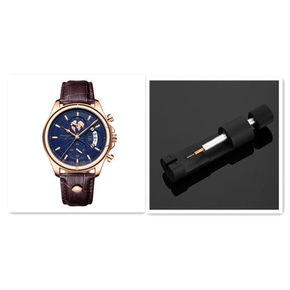 Multifunctional Luminous Men's Waterproof Quartz Watch